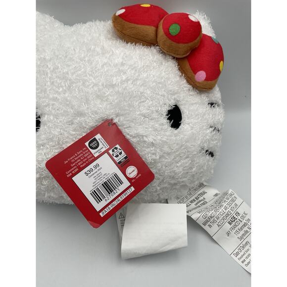 New Hello Kitty 2024 Polka Dot Bow Nogginz Face Plush Pillow - Picture 6 of 9